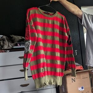 Dolls Kill X WB Horror Total Slasher Oversized Sweater Dress